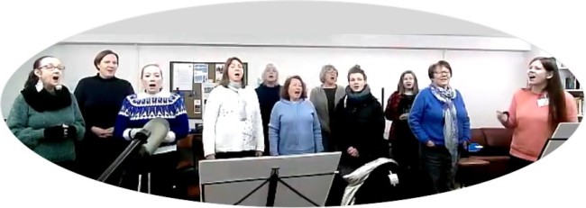 Ladies at one of our singing groups in Glasgow