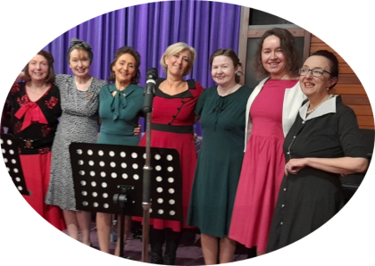 Group of our ladies singing at the Remembrance Event in Glasgow
