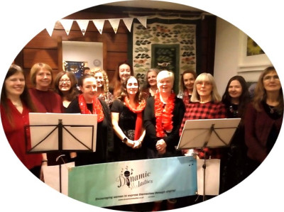 A group of our ladies singing at Gavin's Mill, Milngavie, Glasgow