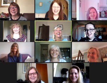 Attendees at Dynamic Meladies online Singing Class
